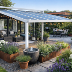 Terrassenüberdachung California mit Solarmodule