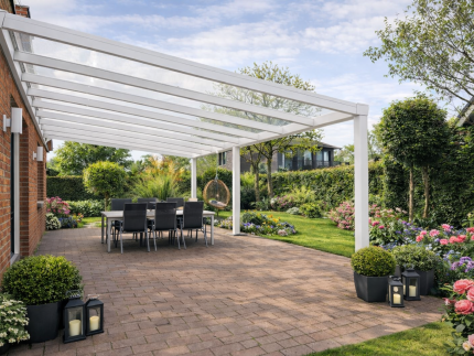 Terrassenüberdachung California mit VSG-Glas