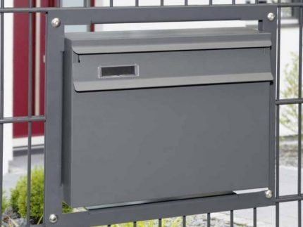 Zaunbriefkasten Korsika 395x306x103 mm Anthrazit